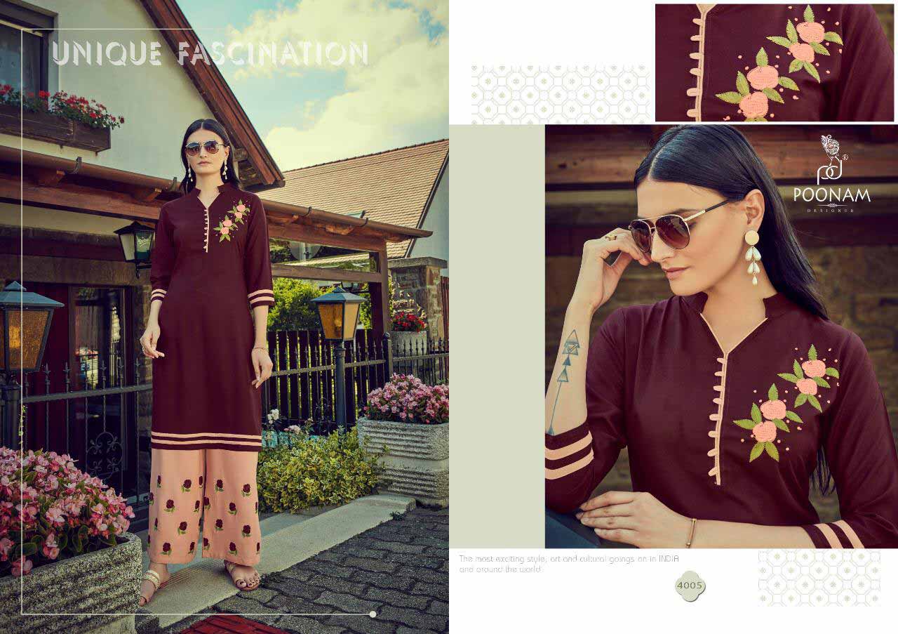 Plazo House Vol-4 Poonam Designer Kurti Sets Plazo House Vol-4 Poonam Designer Kurti Sets